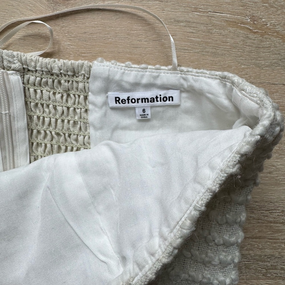 Reformation White and Cream Strapless Top - Picture 5 of 7